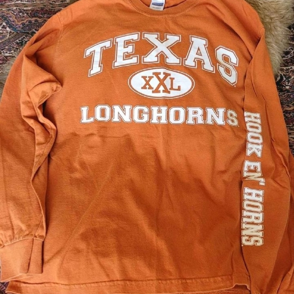 Texas Longhorns Orange Long Sleeve Shirt
